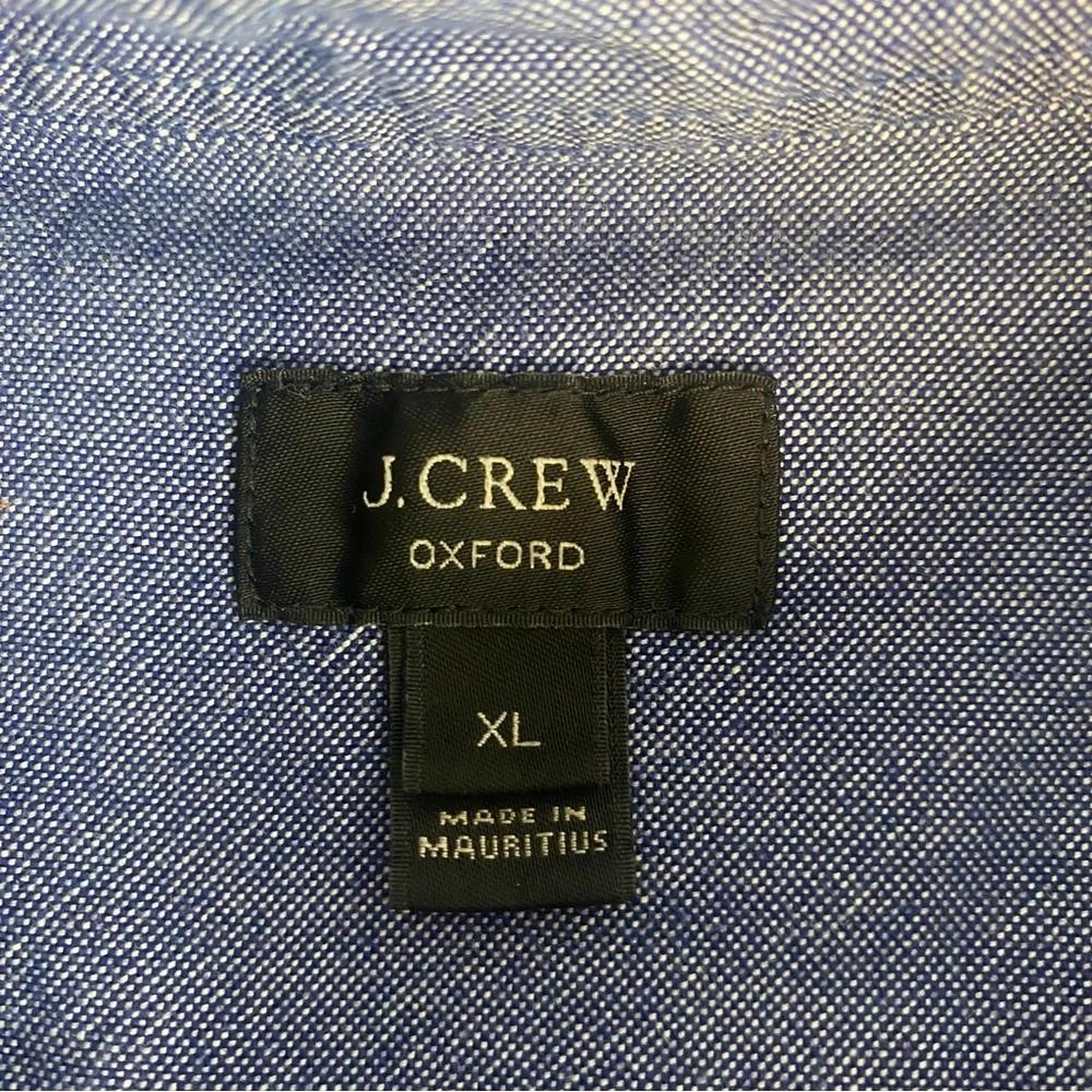 J. Crew Men's Color Block Blue Shirt